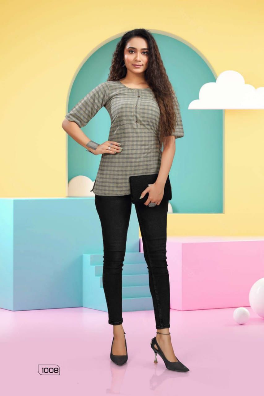Hickup 1001 New Regular Wear Heavy Cotton Designer Ladies Top Collection